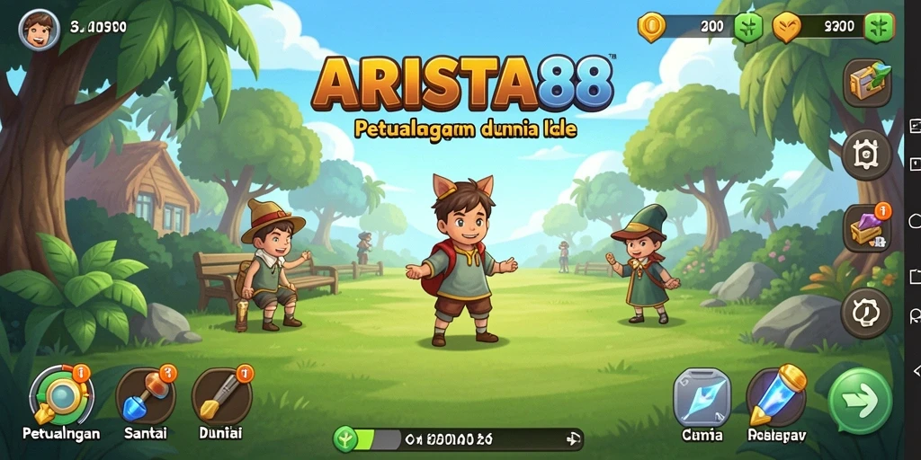 Tampilan gameplay ARISTA88 yang menarik dan penuh warna.