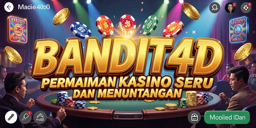 Screenshot menunjukkan gameplay Kasino BANDIT4D yang mendebarkan.