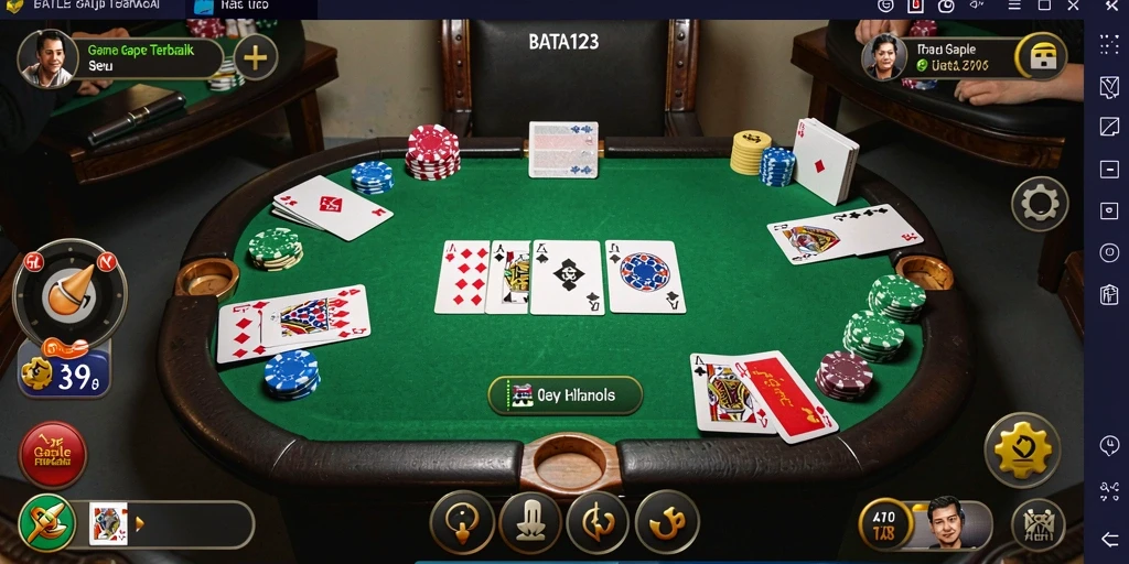 Tampilan yang menarik dari gameplay BATA123 saat bermain Gaple.