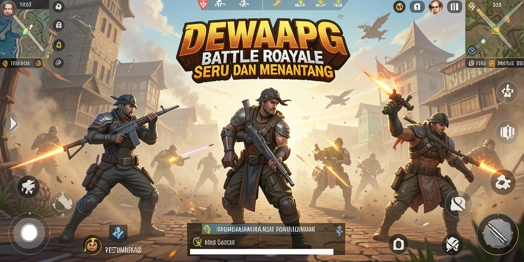 Tampilan gameplay seru dari DEWAPG dengan pertempuran intens.
