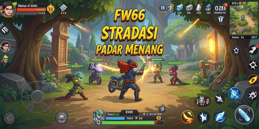 Tampilan gameplay FW66 dengan berbagai taktik perang yang menarik.