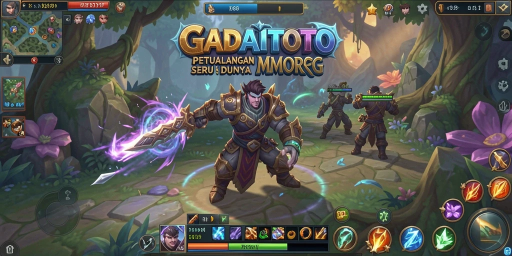 Tangkapan layar menunjukkan aksi seru dalam petualangan GADAITOTO.