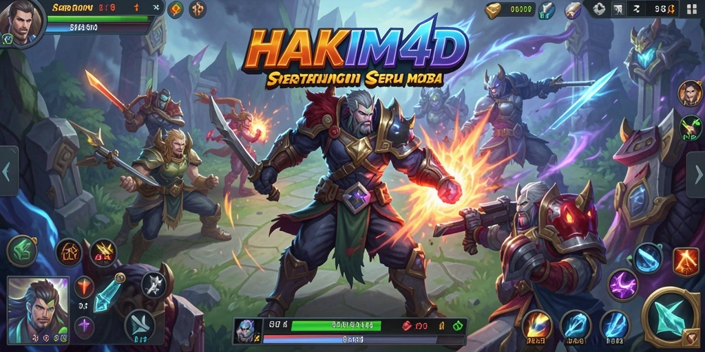 Tampilan seru dalam aksi gameplay HAKIM4D yang menarik.