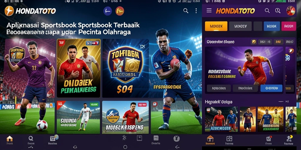 Tampilan gameplay HONDATOTO dalam aksi taruhan olahraga.