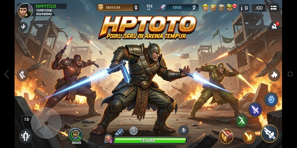 Tampilan gameplay HPTOTO dengan aksi pertarungan yang mendebarkan.