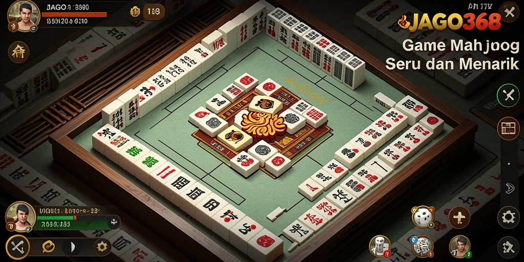 Tampilan menarik gameplay Mahjong di JAGO368.