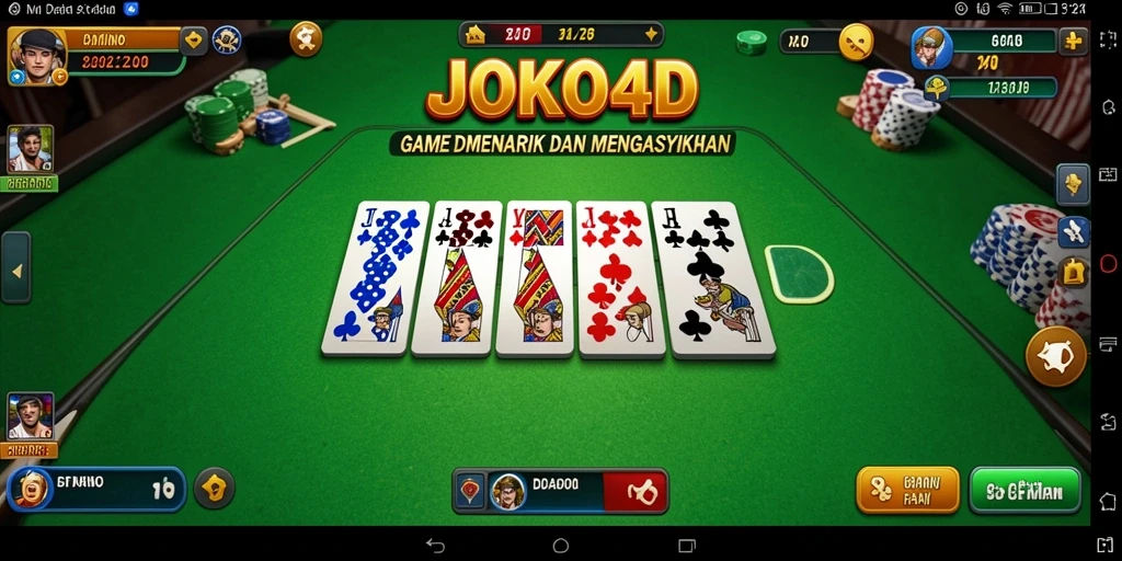 Tampilan gameplay JOKO4D yang menarik dan interaktif.