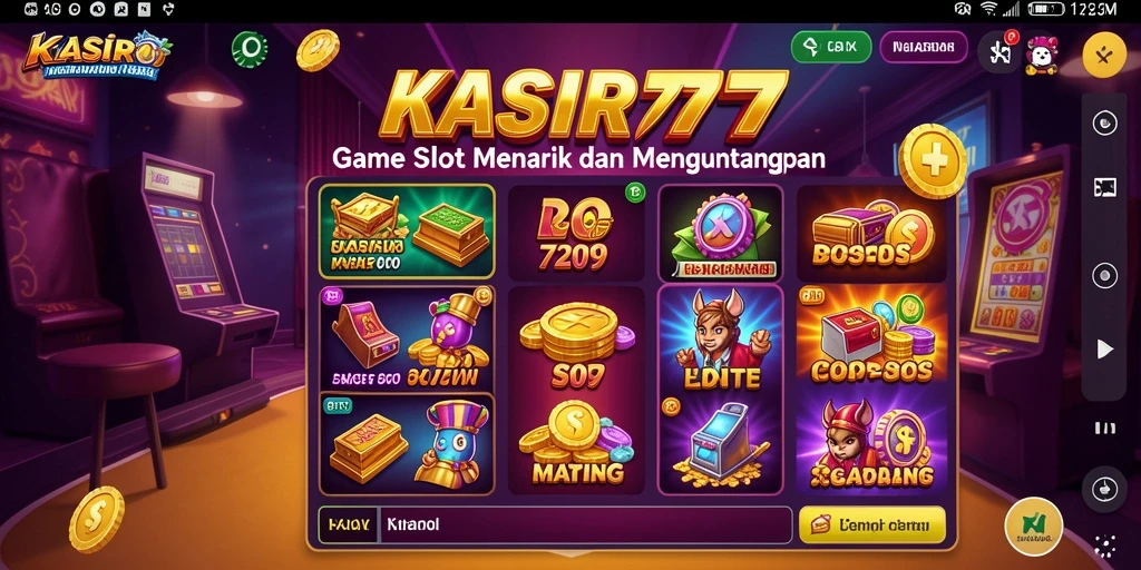 Screenshot gameplay KASIR777 dengan mesin Slot yang menarik.