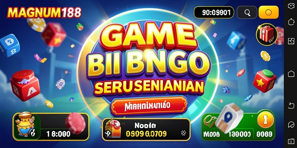 Tampilan seru gameplay Bingo di MAGNUM188 yang menantang.