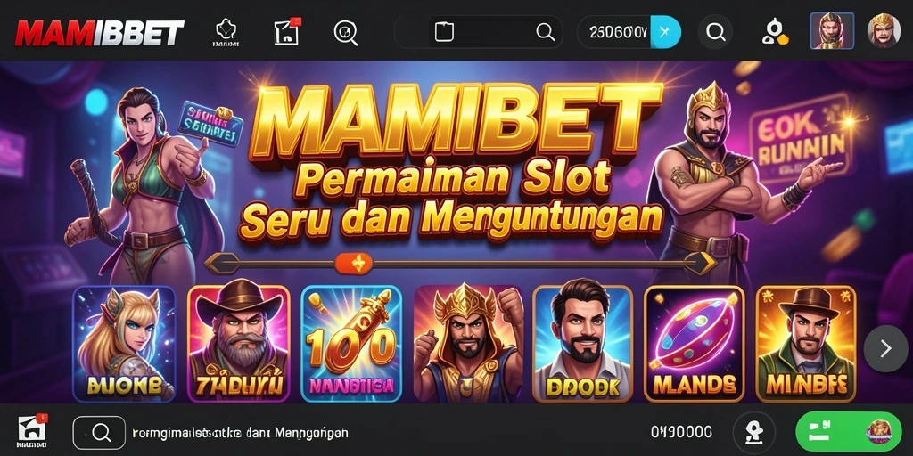 Tampilan gameplay seru di MAMIBET slot game.