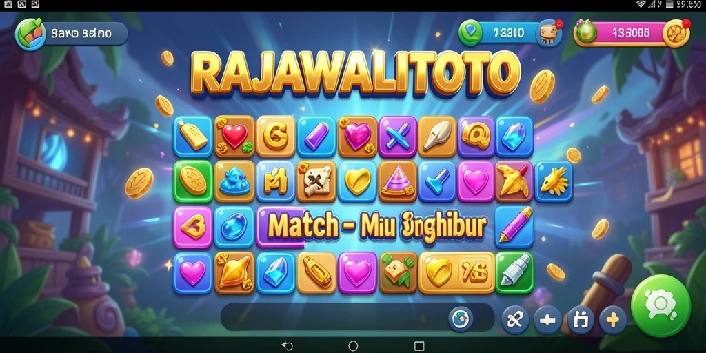 Tampilan gameplay RAJAWALITOTO yang seru dan penuh warna.