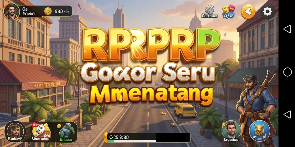 Tampilan gameplay RPRPRP saat Anda mengelola bisnis tycoon.