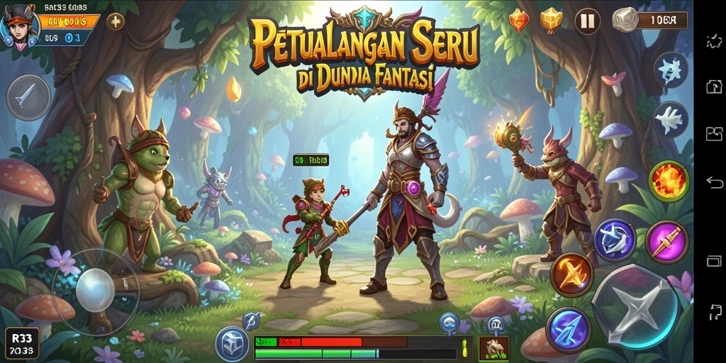 Tangkapan layar gameplay RR33 menunjukkan aksi petualangan yang menegangkan.