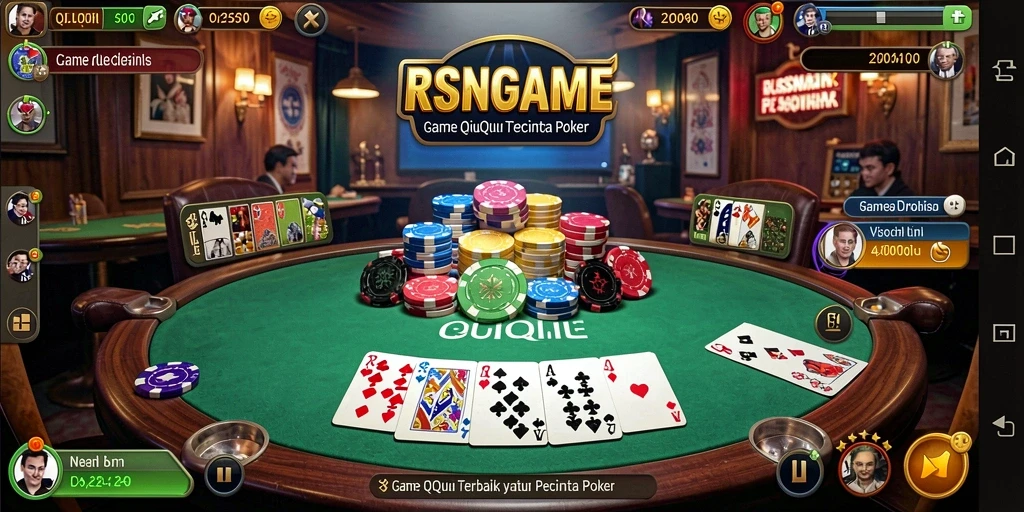 Tampilan gameplay QiuQiu yang mengasyikkan dalam RSNGAME.