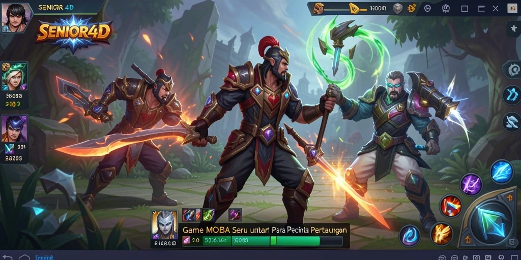 Gameplay SENIOR4D yang mendebarkan dan penuh aksi.