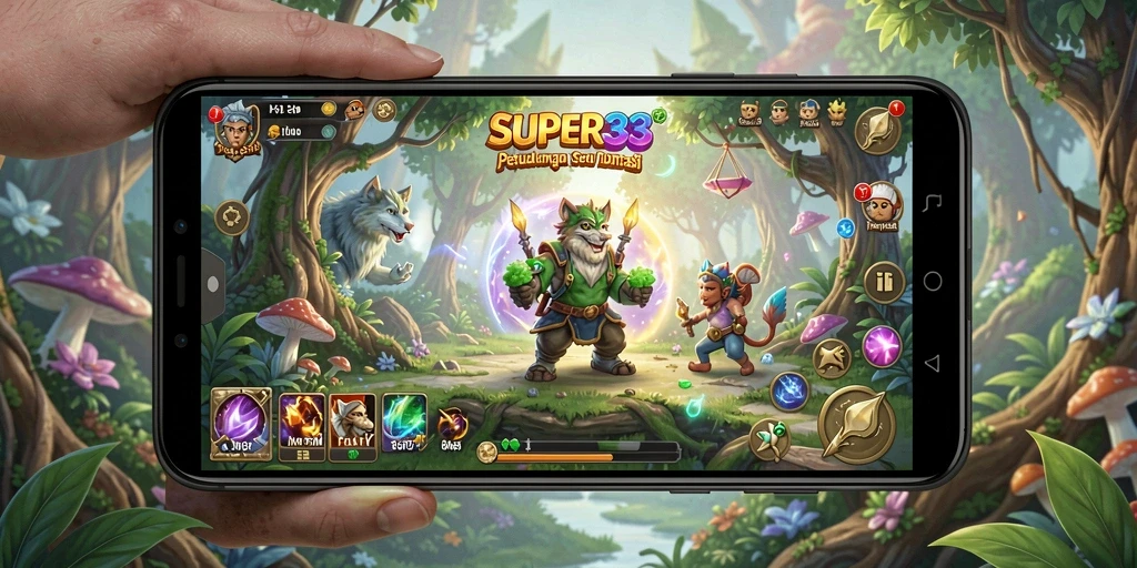 Tampilan menarik dari gameplay SUPER33 yang penuh petualangan.