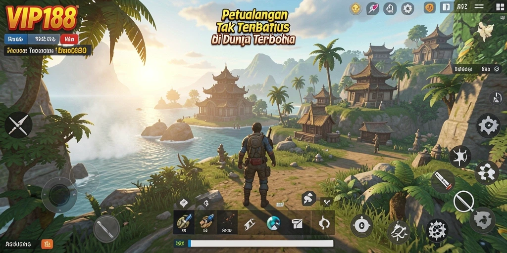 Tampilan gameplay Open World yang mengesankan dan menakjubkan.
